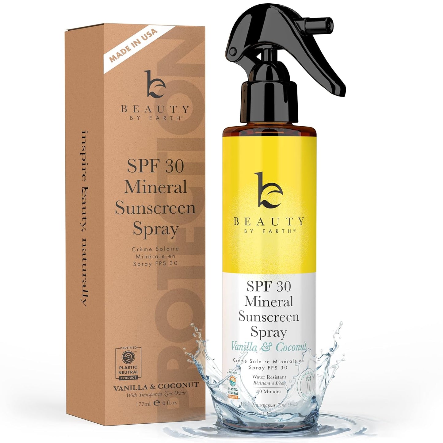 Mineral Sunscreen Spray SPF 30 - Vanilla & Coconut