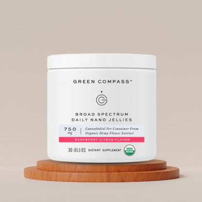 Broad Spectrum Daily Nano Jellies - Raspberry Citrus (750mg)